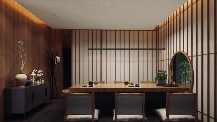 Nordic Minimalist Linear Pendant Track Light Simple Design Black Tube LED Indoor Use for High Ceiling House Staircase or Villa