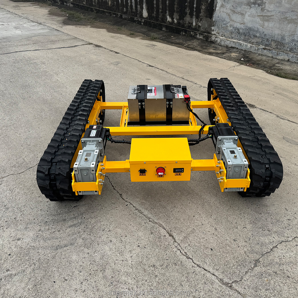Dual Motor Driven Long Frame Rubber Crawler Chassis Heavy Duty Track Undercarriage for Agricultural and Engineering Machinery