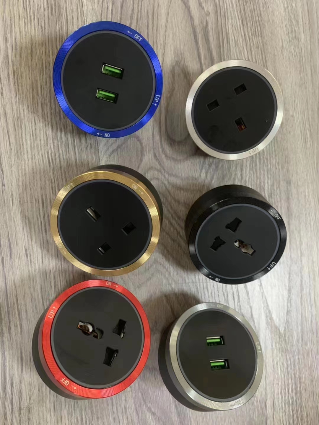 Office Desk Power Rail Track System Electric Socket Outlet Electrical Power Track/Track Hidden Kitchen Conference Table Socket