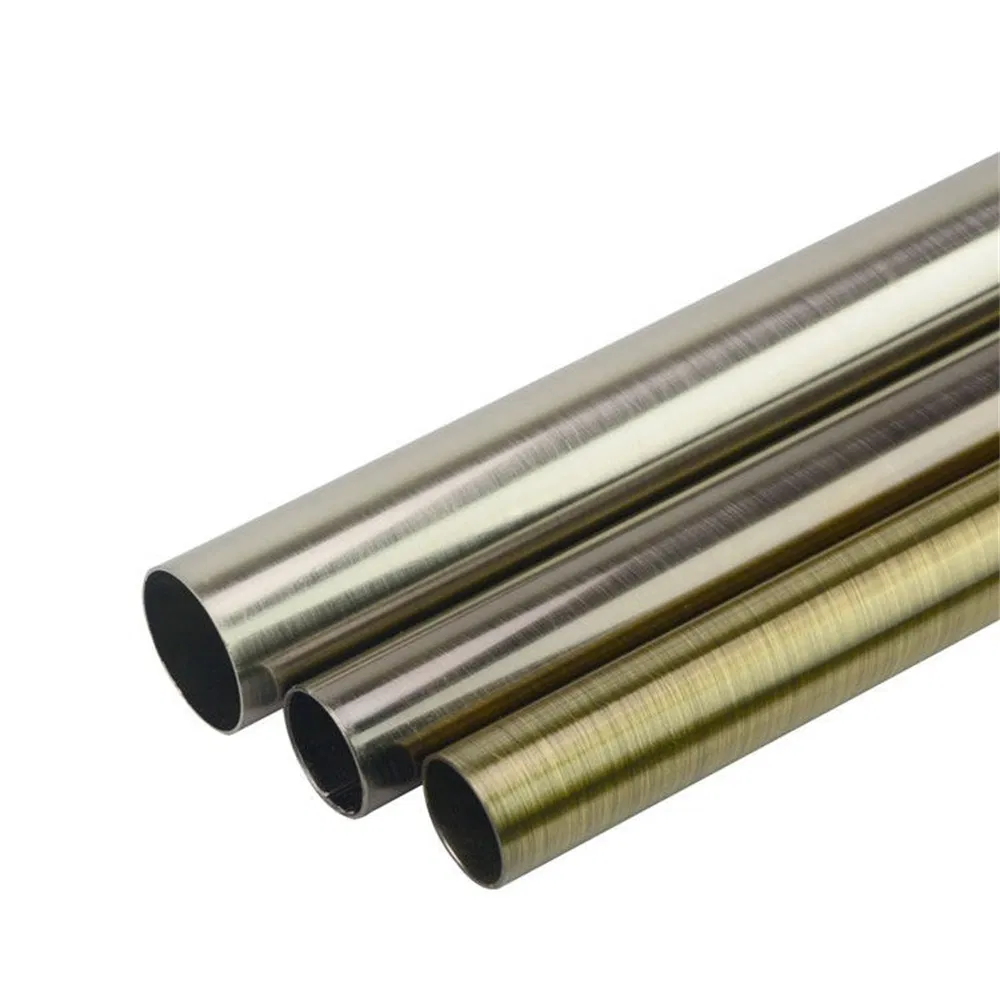 Custom Curtain Rod Accessories Metal Curtain Poles Pipes Aluminium Tube Track