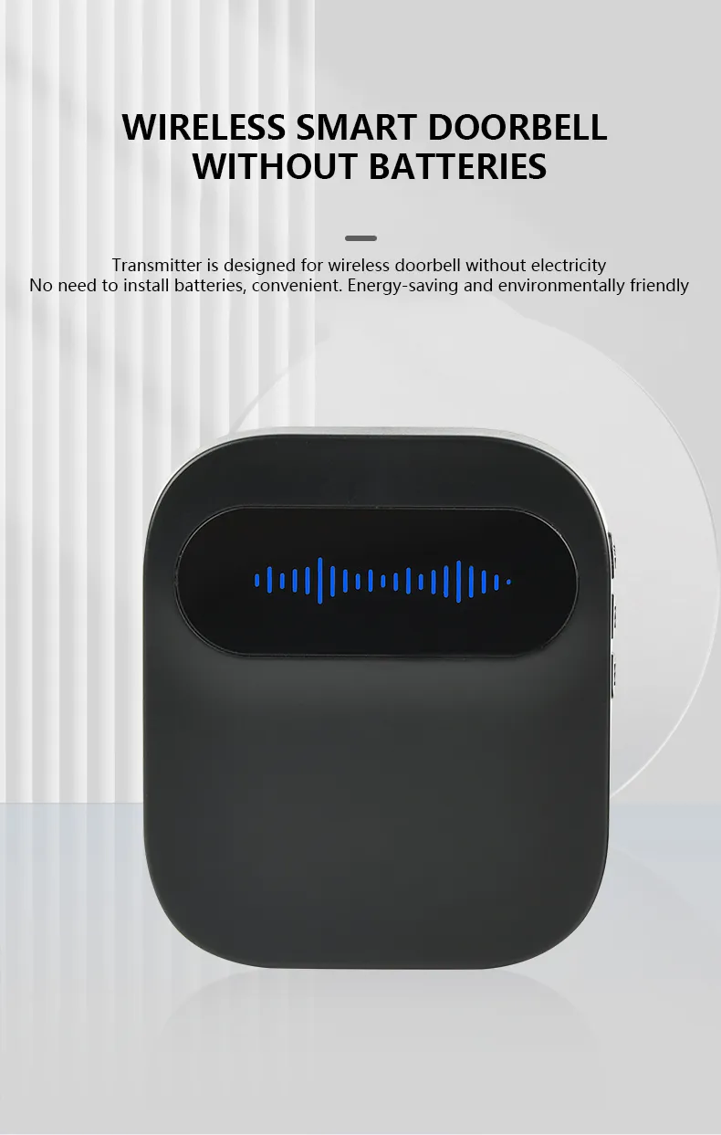 IP68 Waterproof EU UK Us Plug 38 Music Tracks Outdoor Wireless Doorbell