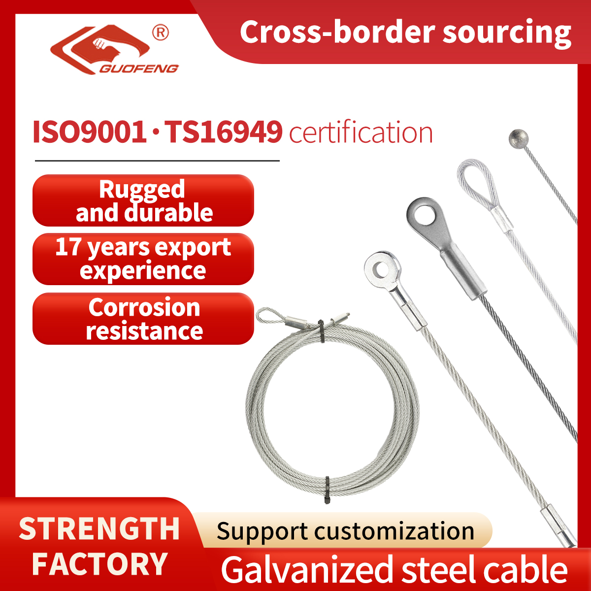 Stainless Steel Wire Rope With Hook Adjustable Ceiling Light Suspension Kit For Building Of The Venue Hanging Of Flags