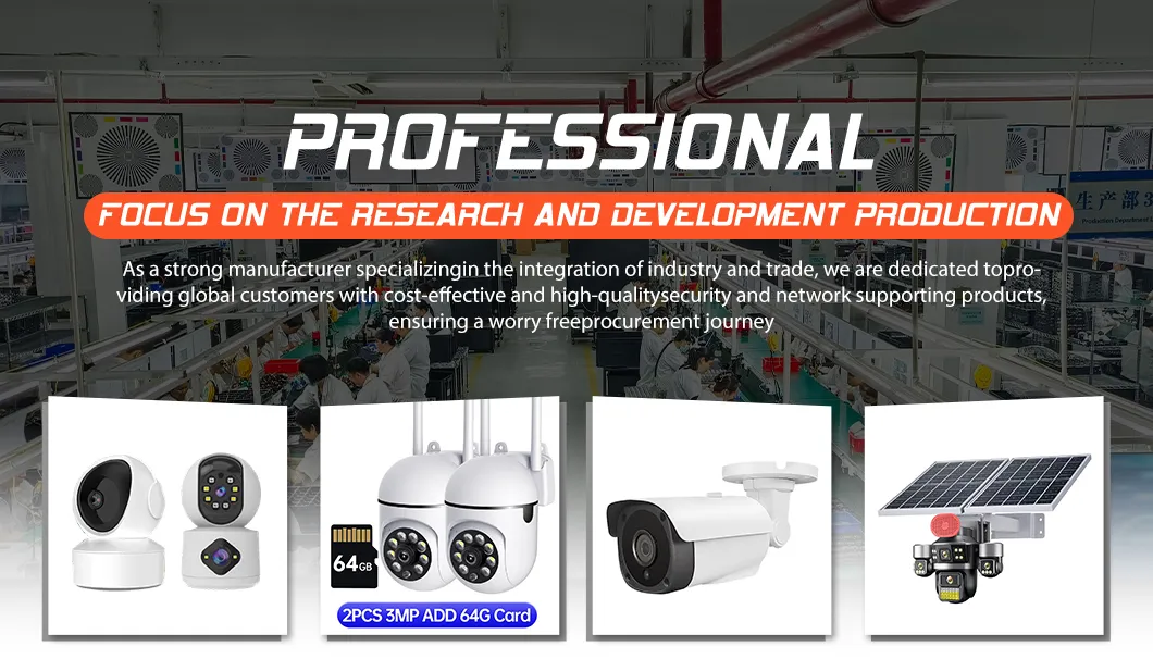 Advanced Outdoor Dual-Lens PTZ Security Camera with Solar Power