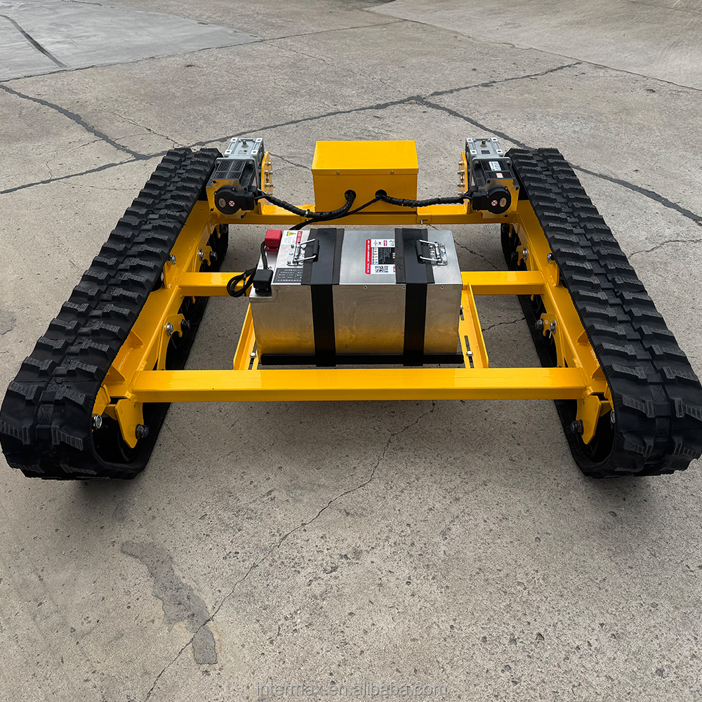 Dual Motor Driven Long Frame Rubber Crawler Chassis Heavy Duty Track Undercarriage for Agricultural and Engineering Machinery