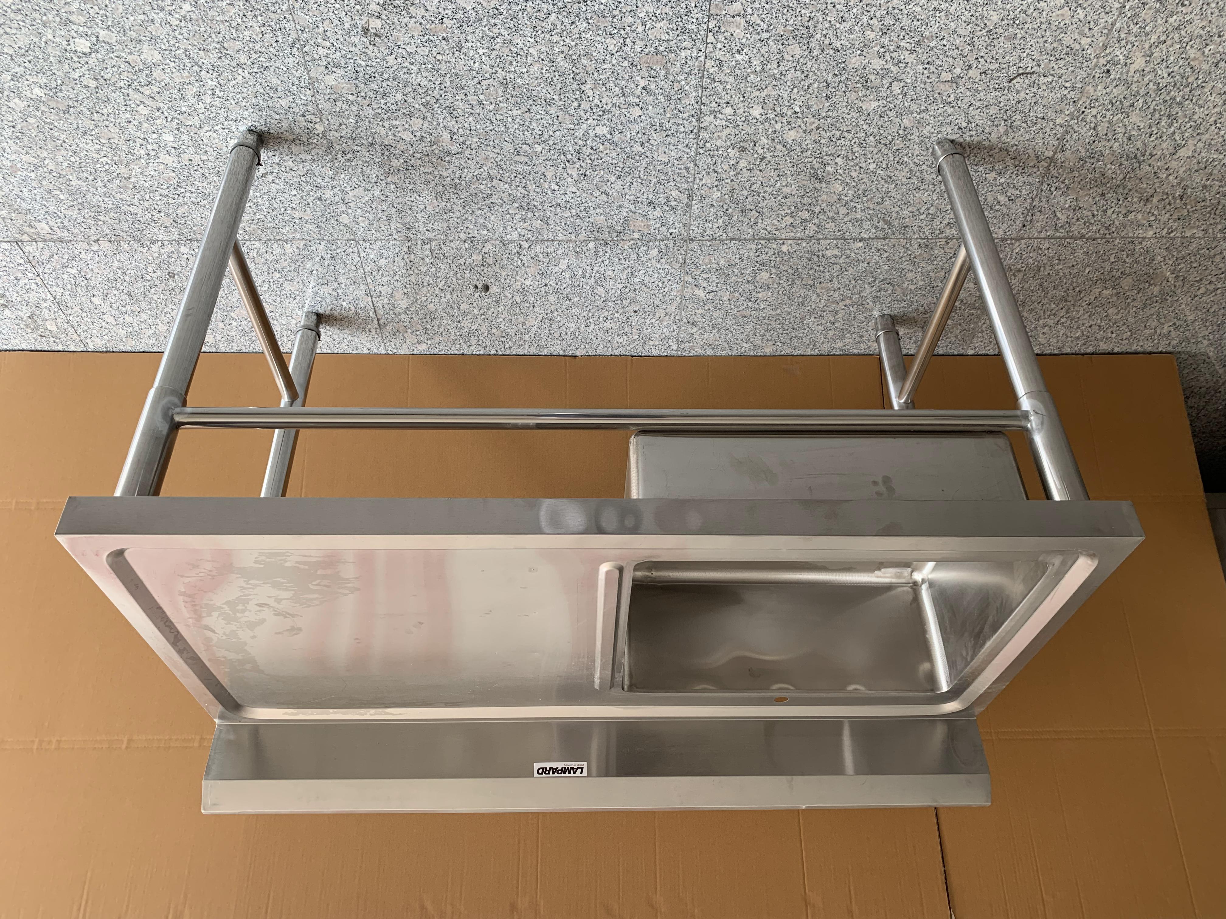 201/304 Stainless Steel Double Bowl Sink Kitchen Sink With Back Splash