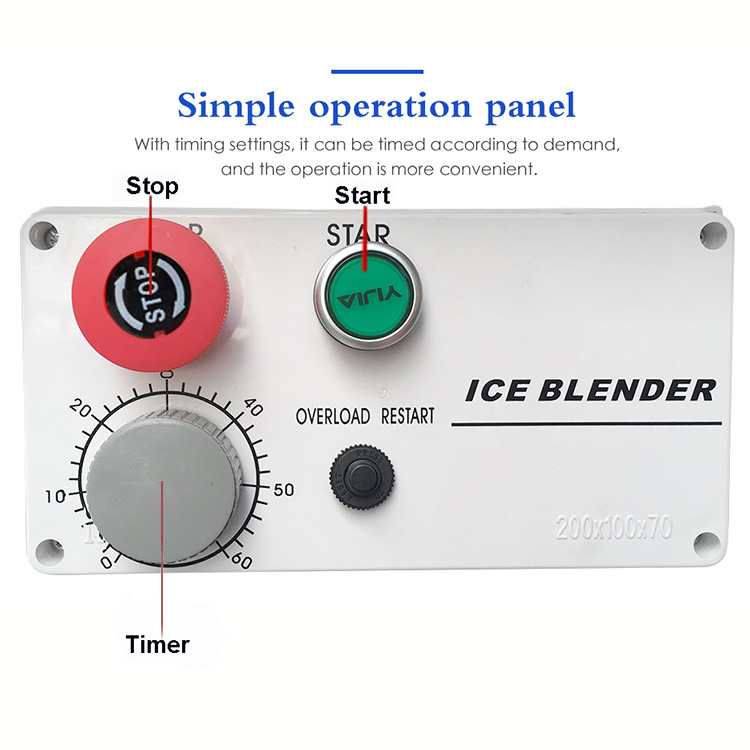Commercial 30L 2200W Copper Motor Stainless Steel High-Speed Vertical Food Processor Splash Guard for Ice Vegetable Blender