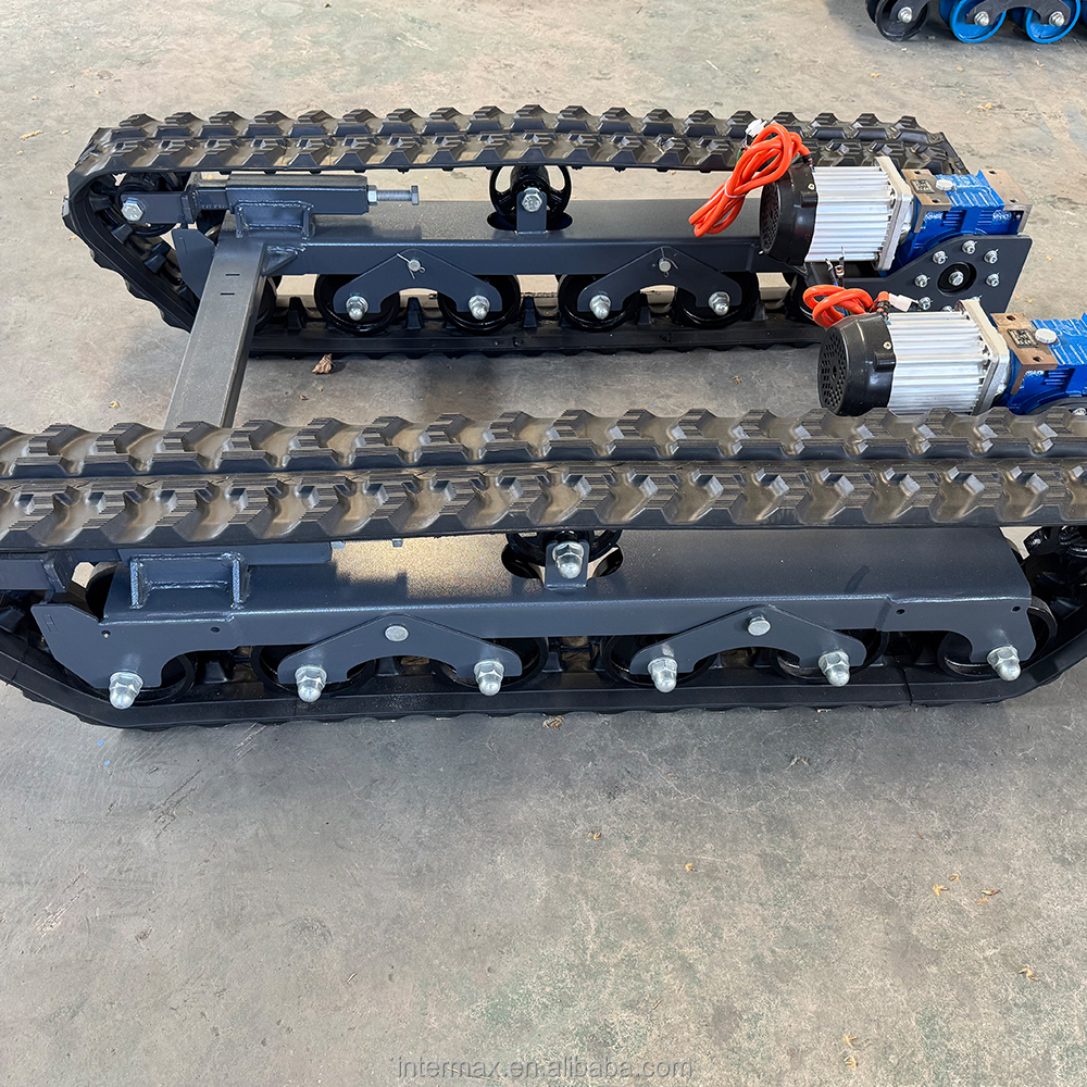 Durable Electric Tracked Chassis Heavy Duty Crawler Undercarriage For Rural Farm Transport And Small Construction Vehicles
