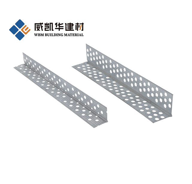 Wall angle with holes
