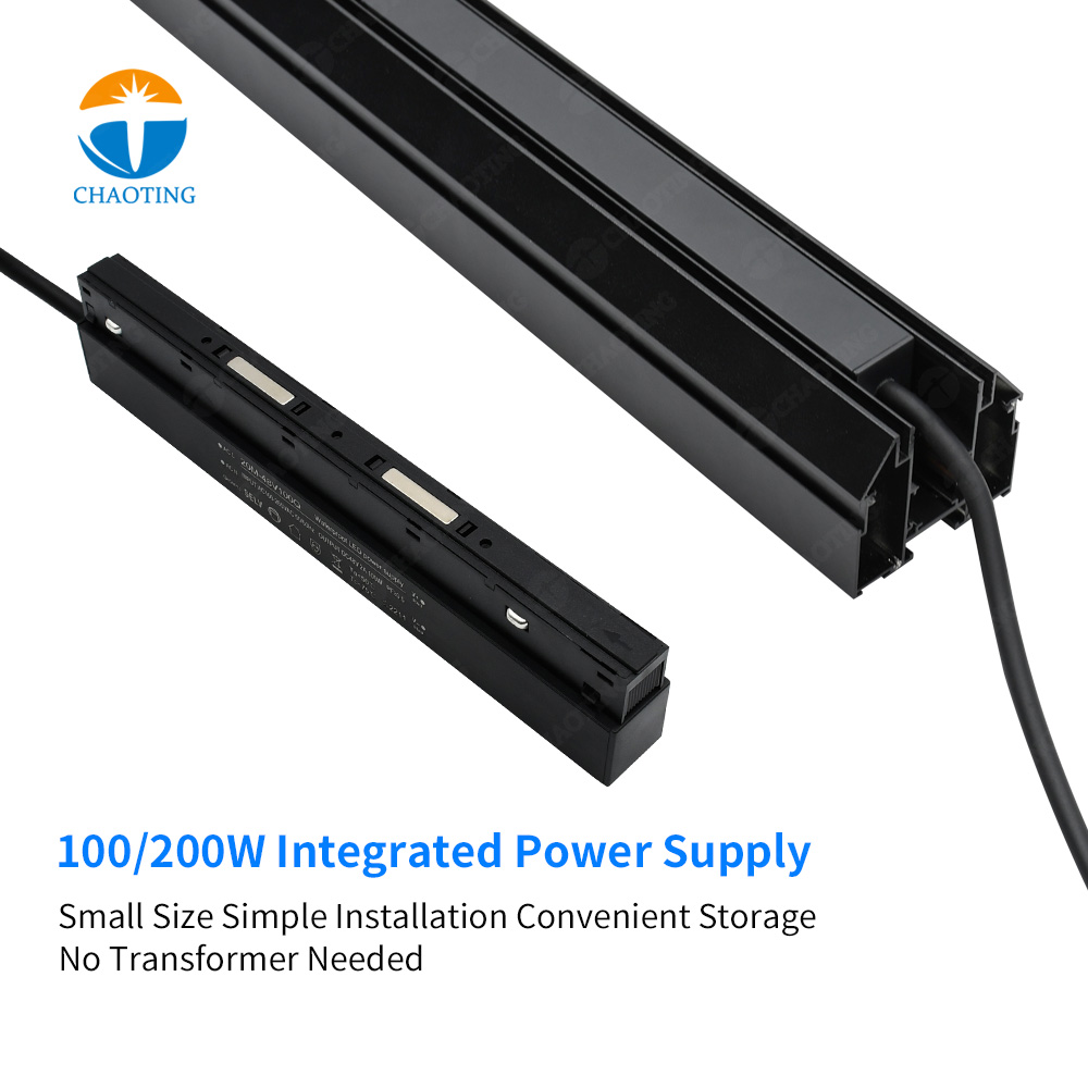 Modern Ceiling 220V 48V Recessed Suspend Embedded LED Track Light System Stretch Ceiling Lamp Lighting Magnetic Track Light Rail