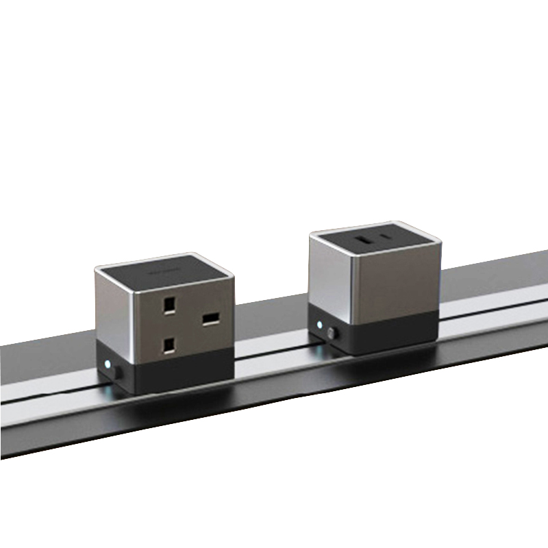 JOYE 75CM Electric Track Socket Office Desk Embedded Track Socket Ressed Recessed Power Track Outlet