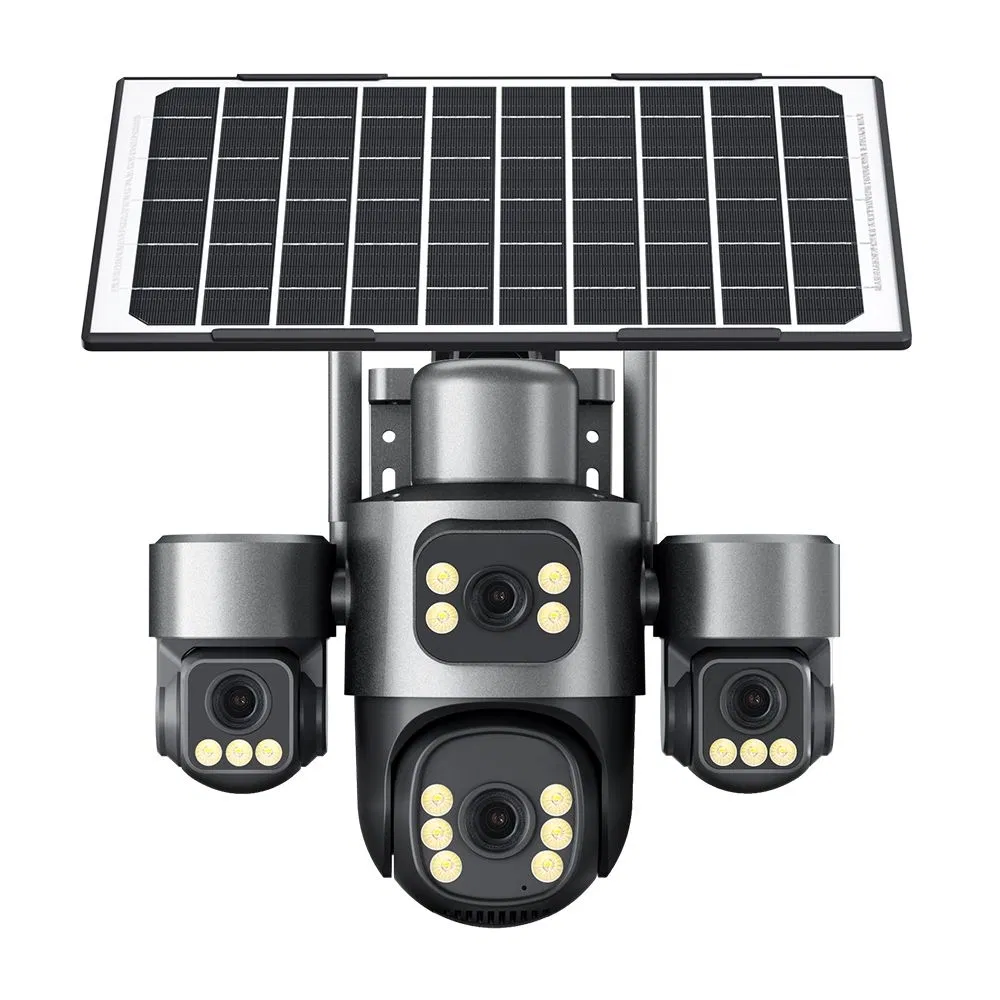 4G Solar-Powered PTZ Security Camera with Intercom &amp; Tracking
