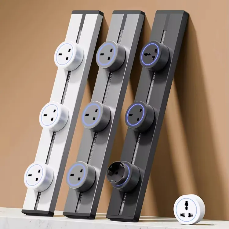 Multi Functional Smart Office Kitchen Desk Power Rail Track System Electric Outlet