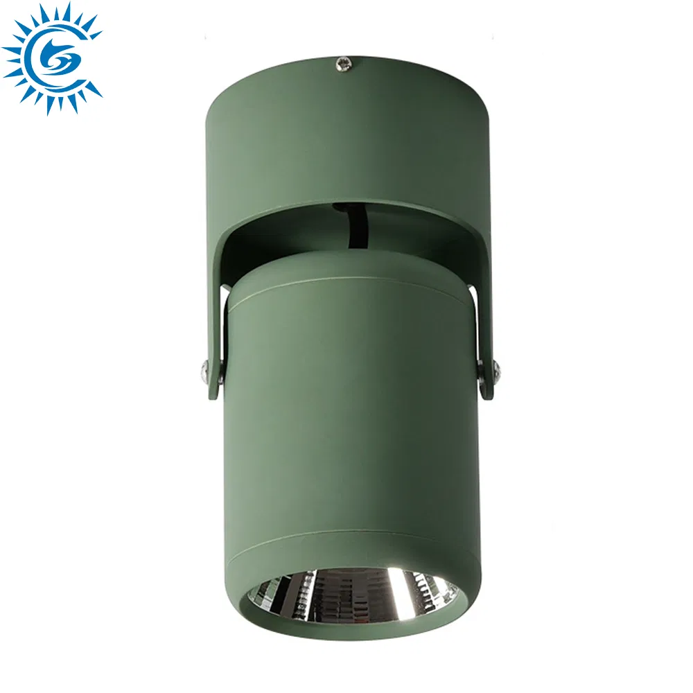 7W 12W 3000K 6000K CCT Dimmable Indoor Commercial COB LED Down Lighting Surface Mounted Light Ceiling Track Spotlighting