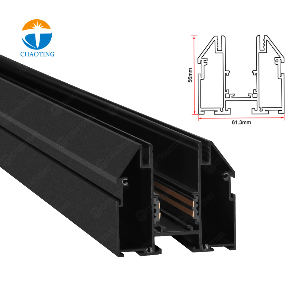 Modern Ceiling 220V 48V Recessed Suspend Embedded LED Track Light System Stretch Ceiling Lamp Lighting Magnetic Track Light Rail