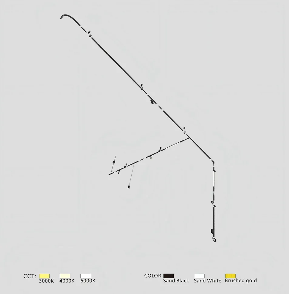Sleek 18mm Adjustable LED Rod Light for Modern Interiors