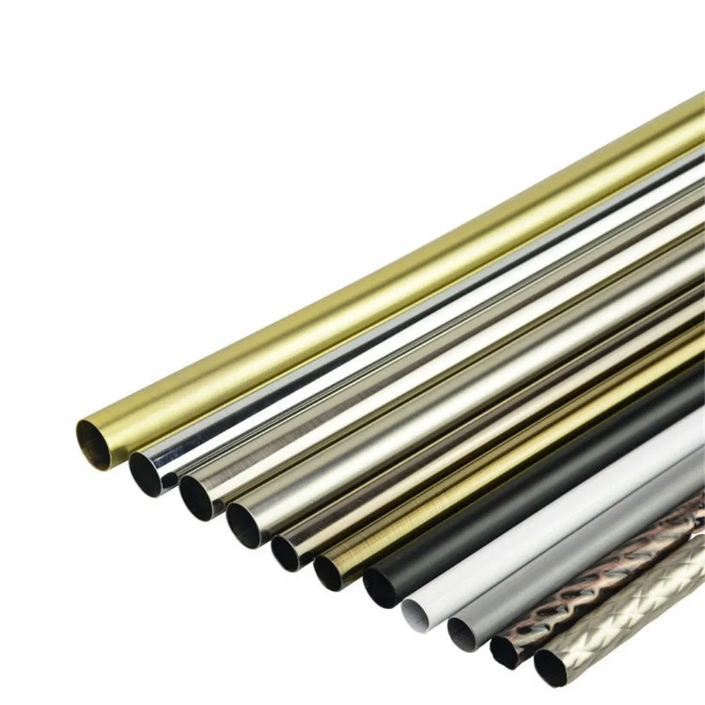 OEM Curtain Rod Accessories Metal Poles Pipes Aluminum Tube Track