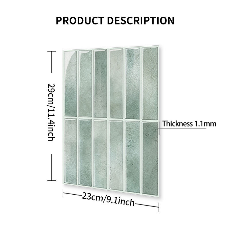 2026 Hot Selling Fashionable DIY Peel and Stick Wall Tiles with Strong Adhesive for Kitchen Splashback