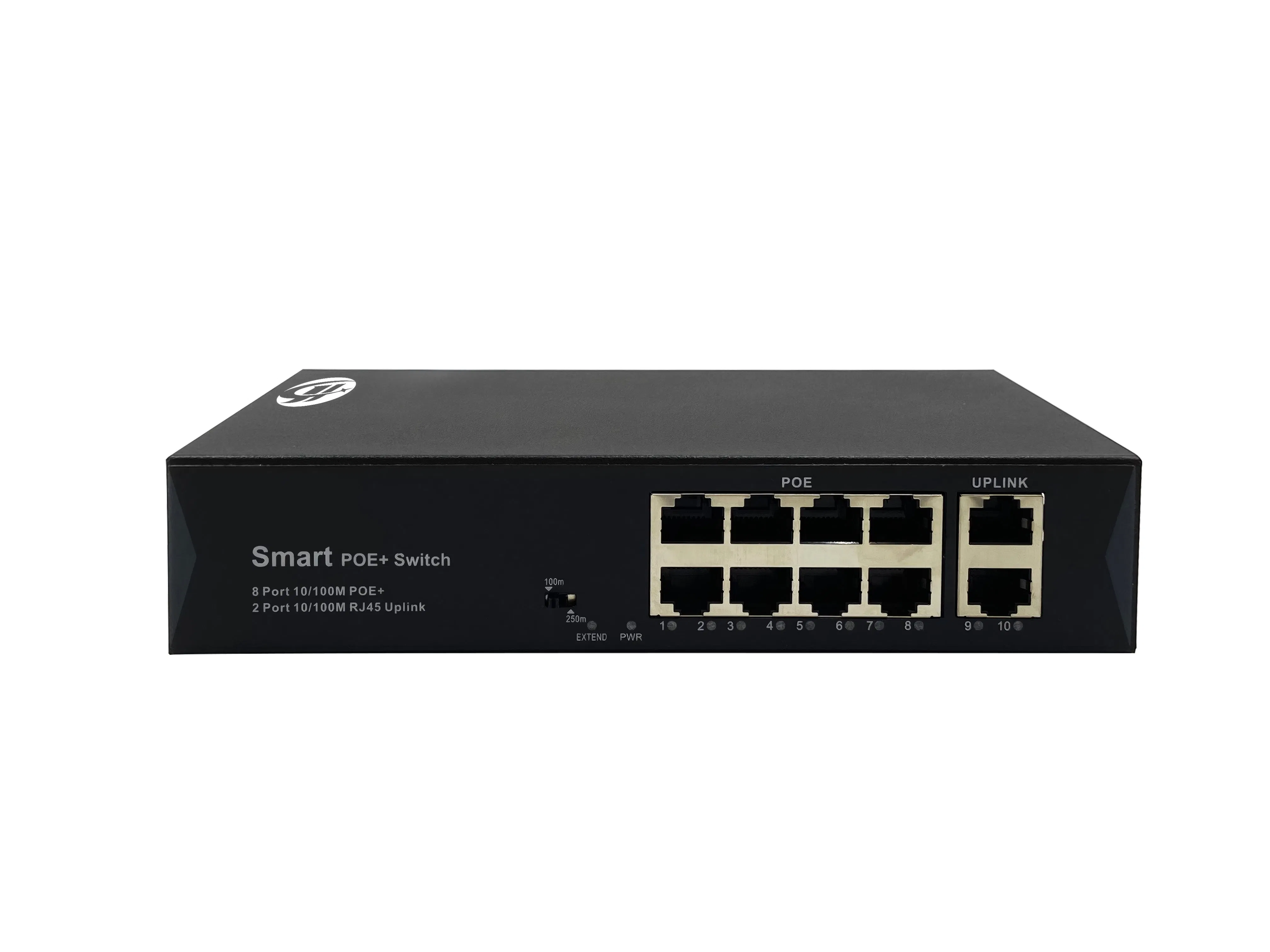 Ethernet Switch OEM/ODM Poe 100Mbps 8-Port Switch, 120W Power, Metal Casing