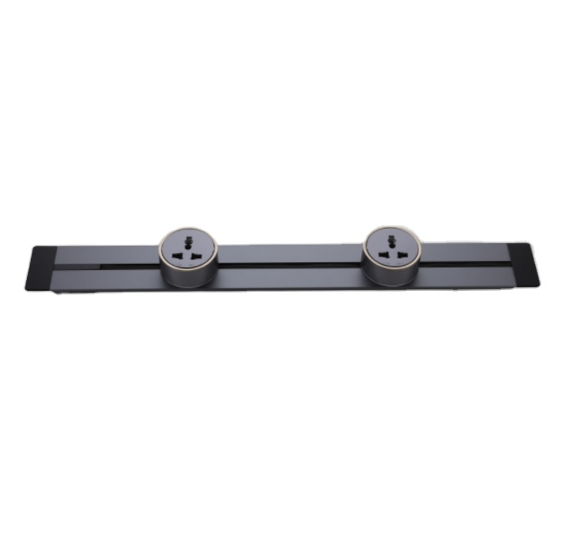 Heavy Duty Aluminum High Quality Wall Track Socket Embedded EU UK US Movable Modular Power Track