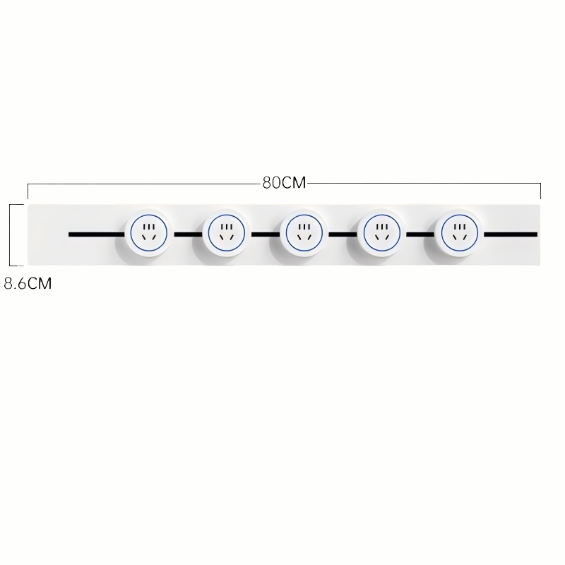 Electrical Wall Surface-Mounted Adjustable Power Track Outlets for House and Company