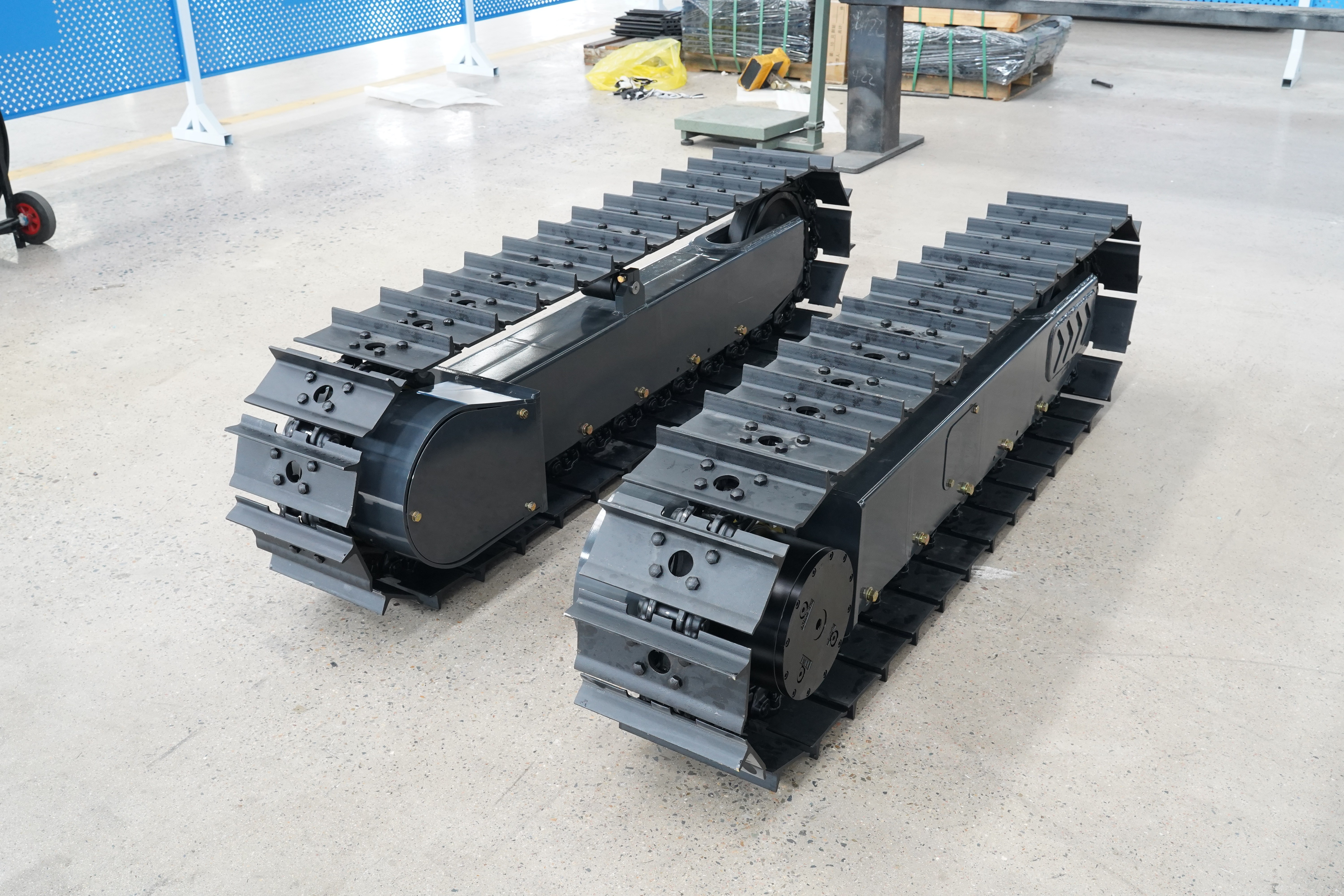 K-LONG Heavy Duty Steel Track Undercarriage System Hydraulic Drive Dual Speed for Drilling Carrier Equipment High Load Capacity