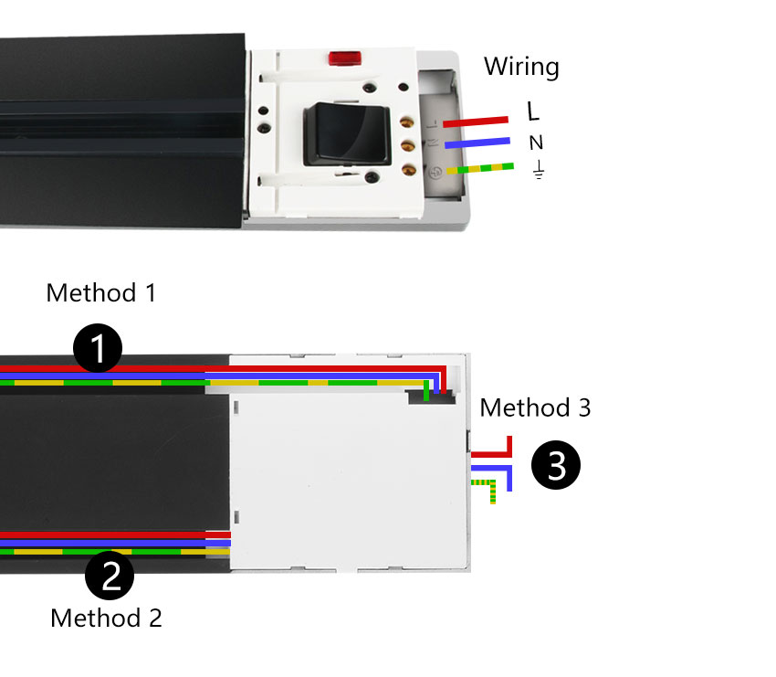 Office Desk Power Rail Track System Electric Socket Outlet