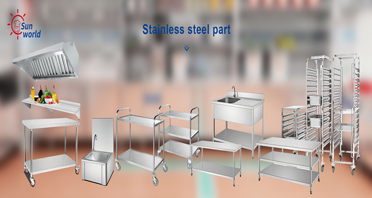 Restaurant Equipment Industry Stainless Steel Kitchen Sink With Cabinet