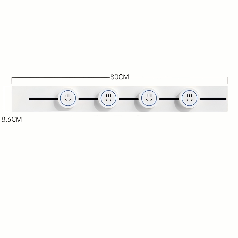 Electrical Wall Surface-Mounted Adjustable Power Track Outlets for House and Company