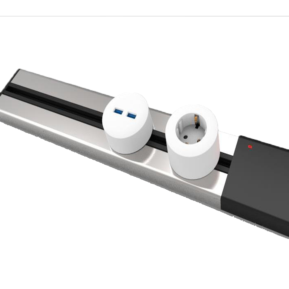 Popular Cost-effective New Hot Type Power Track + 2 Power Adapters Removable Track Socket