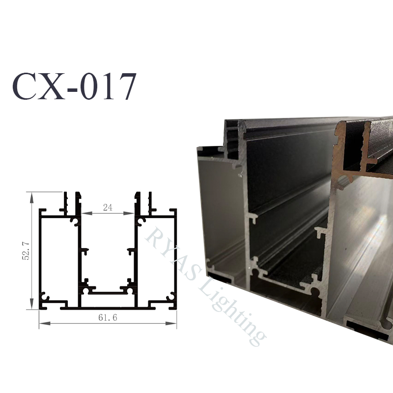 High Strength Magnetic Rail Profile Anodized Aluminium for Indoor Lighting