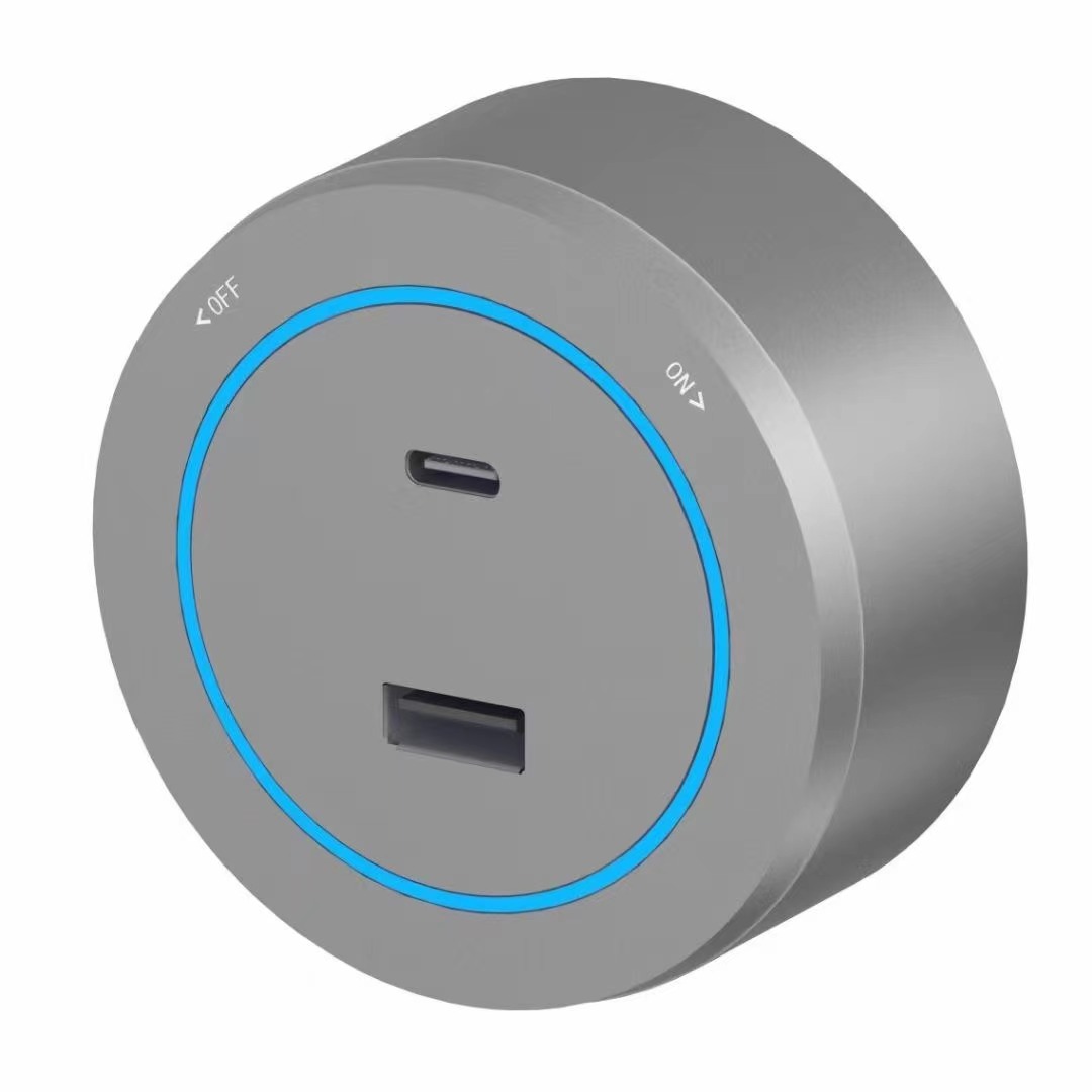 Power Track Socket Recessed System Video Port Ac Usb Charging Outlets 50cm 75cm 100cm Options Office Kitchen Bedroom