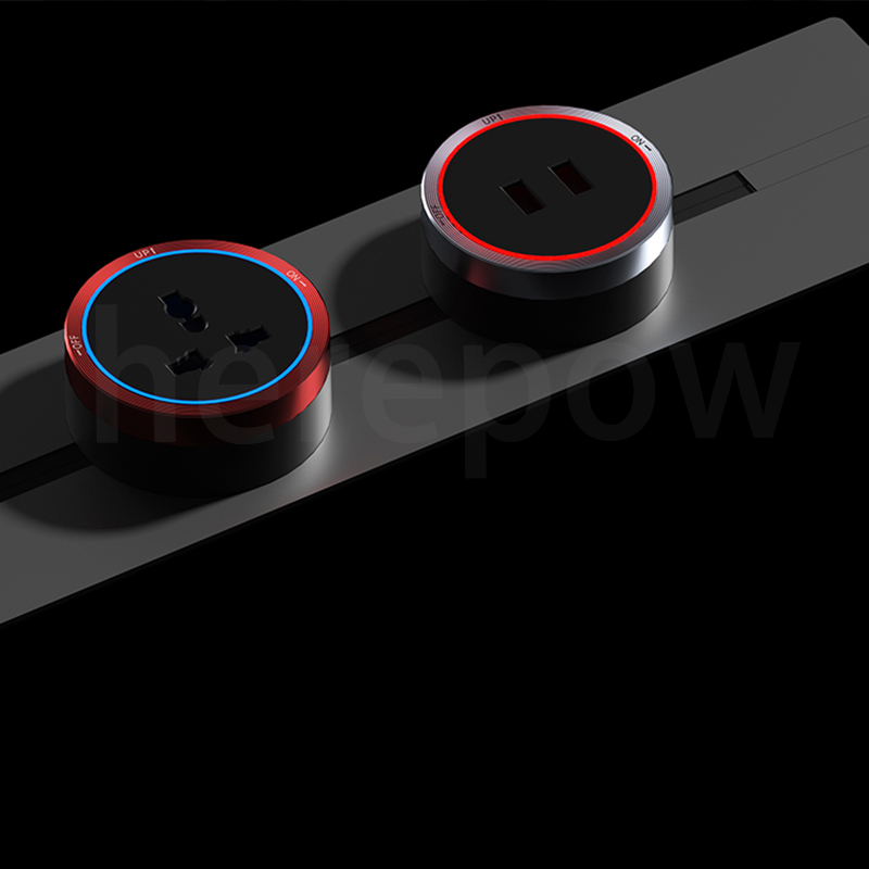 Network Socket Recessed Mount Power Track Desktop Track Electrical Socket
