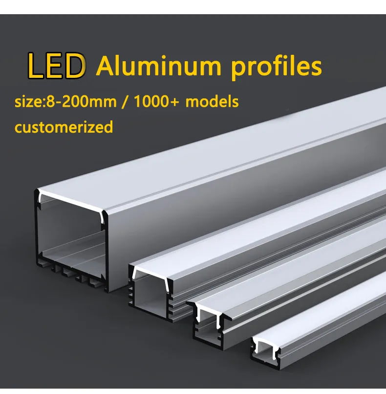 High Strength Magnetic Rail Profile Anodized Aluminium for Indoor Lighting