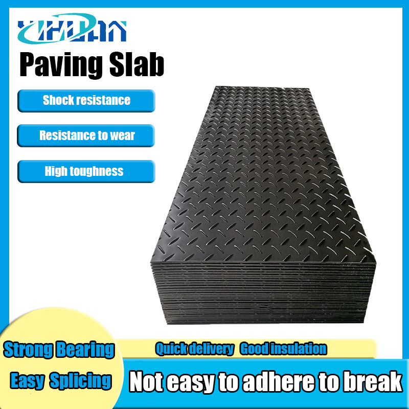 Polyethylene paving plate header