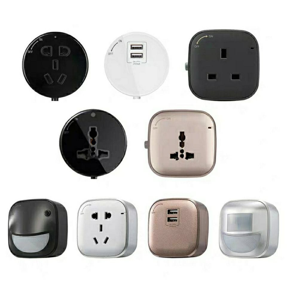 Wall Mounted Electrical Track Rail Hidden Kitchen Adapter Mobile Embedded Desk Power Sockets