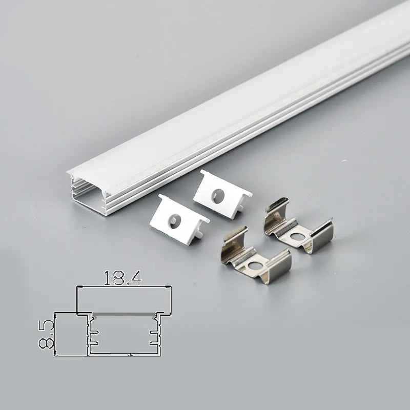High Strength Magnetic Rail Profile Anodized Aluminium for Indoor Lighting