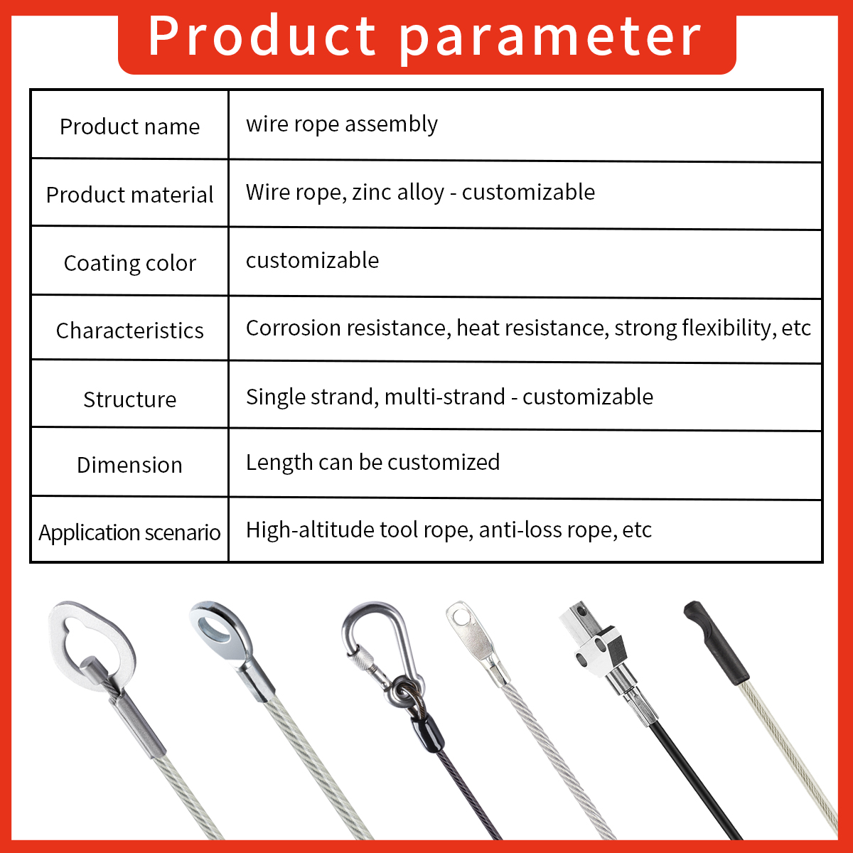 Stainless Steel Wire Rope With Hook Adjustable Ceiling Light Suspension Kit For Building Of The Venue Hanging Of Flags