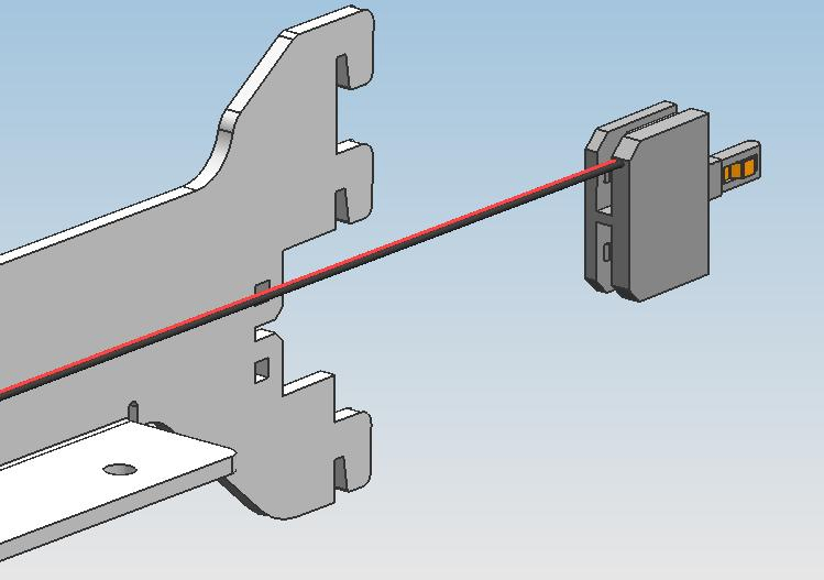 Power Track Wall-Mounted Surface-Mounted Removable for Shelf Display