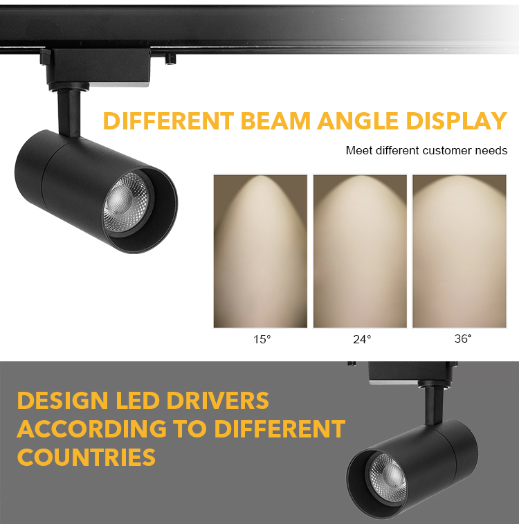 10w 20w 220 Volt Modern Black Ceiling Shop Track Light In Dimmable Recessed Led Track Lighting Systems 30w