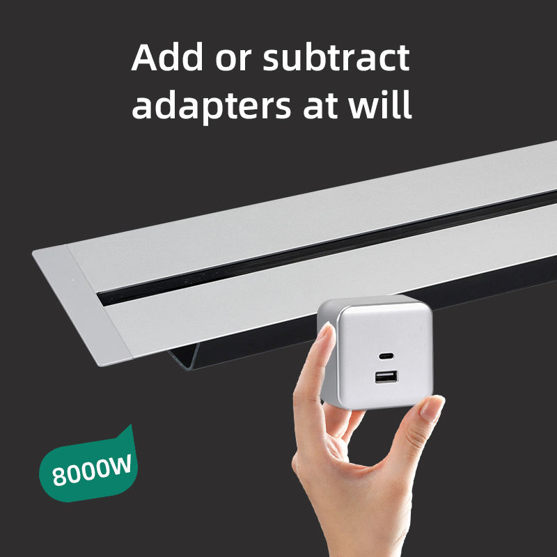 New Arrivals 45cm 60cm 100cm 120cm Power Socket Rail Embedded Socket Rail Track