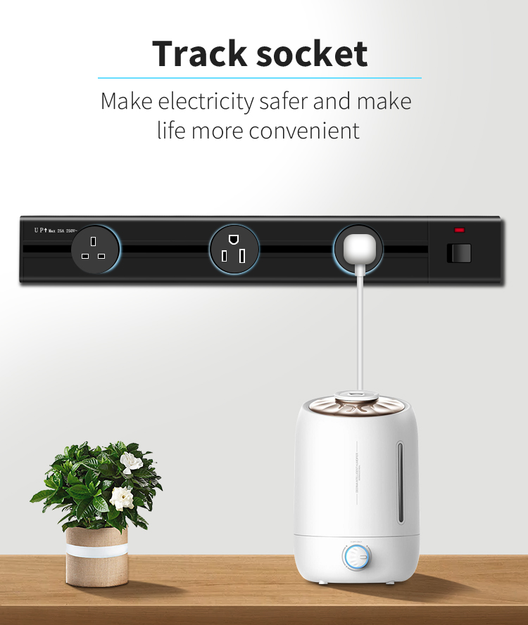 Power Rail Track Socket Adapter