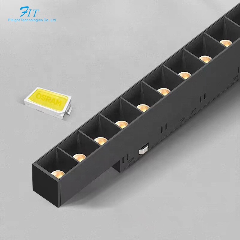 Factory Ultra Thin Ceiling Magnetic Track Lamp Track Rail Spot Lighting System 48V 35mm Led Magnetic Track Light