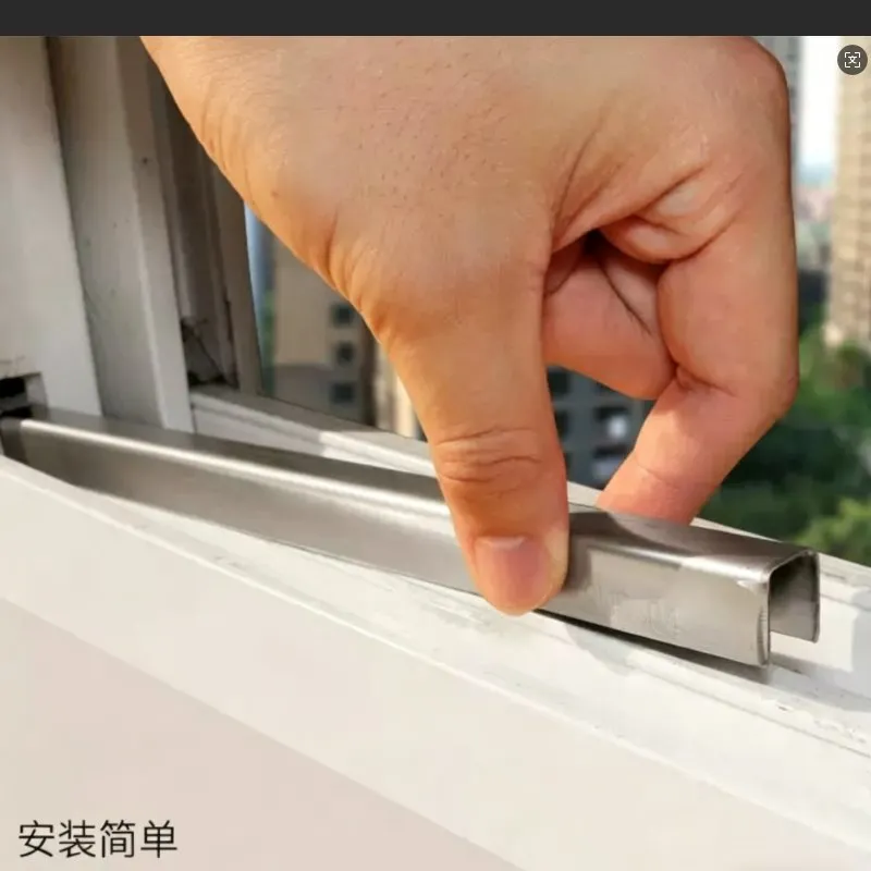 High-Strength Stainless Steel U-Shaped Groove Glass Door Track Stainless Steel Decorative Profile