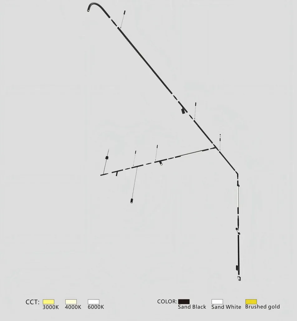 Sleek 18mm Adjustable LED Rod Light for Modern Interiors