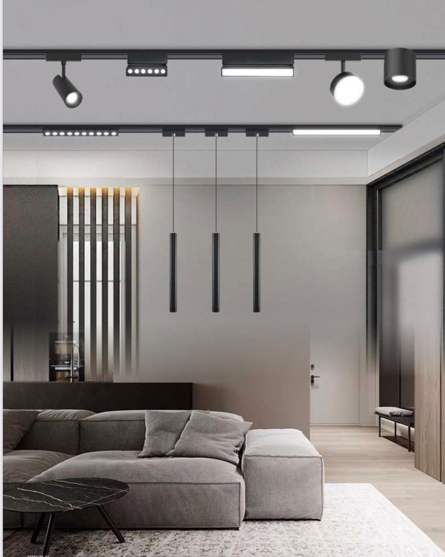 Magnetic Track Light LED Smart Lighting System Tuya Zigbee Switch Spot Lights For Office Shop Hotel Indoor Commercial Ceiling