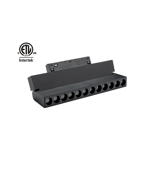 High Quality ETL CE SAA Aluminum COB Magnetic Track Light White Dali Dim 6W 12W 18W LED Folding Grille Lamp DC48V Smart System