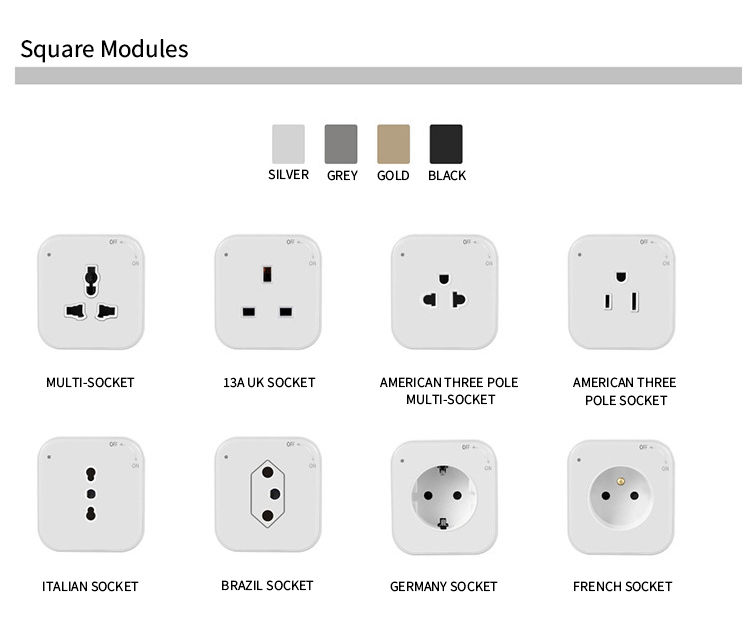 Power Rail Track Socket Adapter