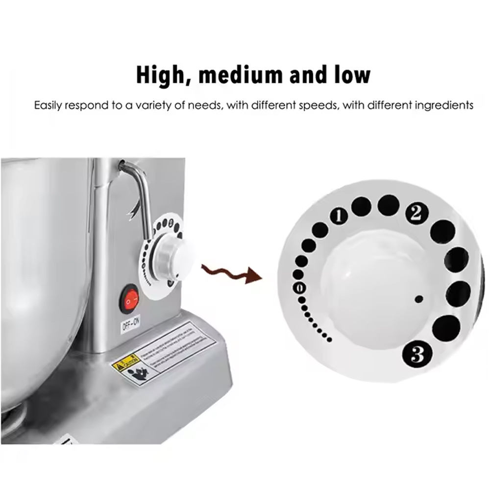 7L Stainless Steel 500W Kitchen Professional Stand Mixer with Auto Shut-Off Variable Speed Splash Guard