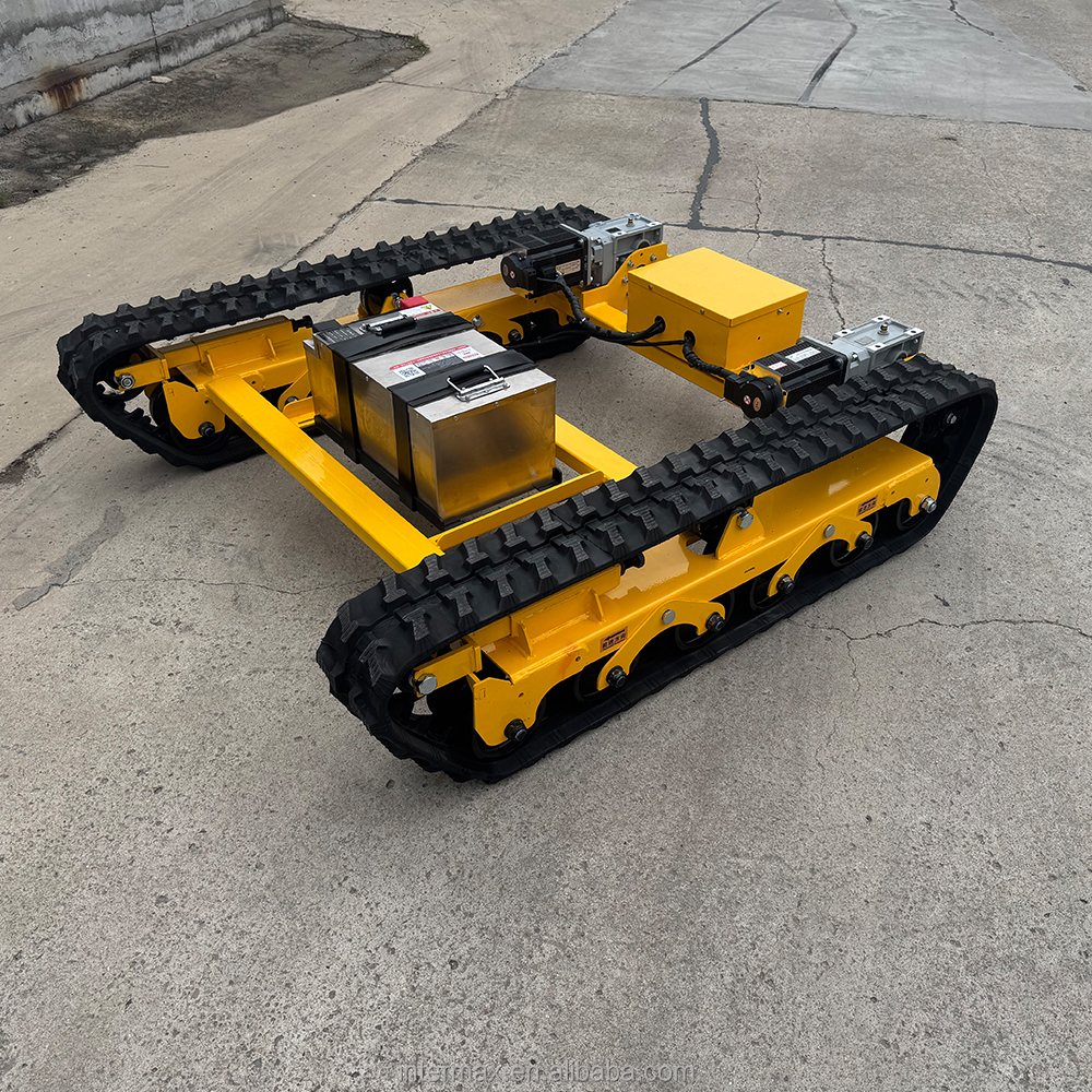 Dual Motor Driven Long Frame Rubber Crawler Chassis Heavy Duty Track Undercarriage for Agricultural and Engineering Machinery