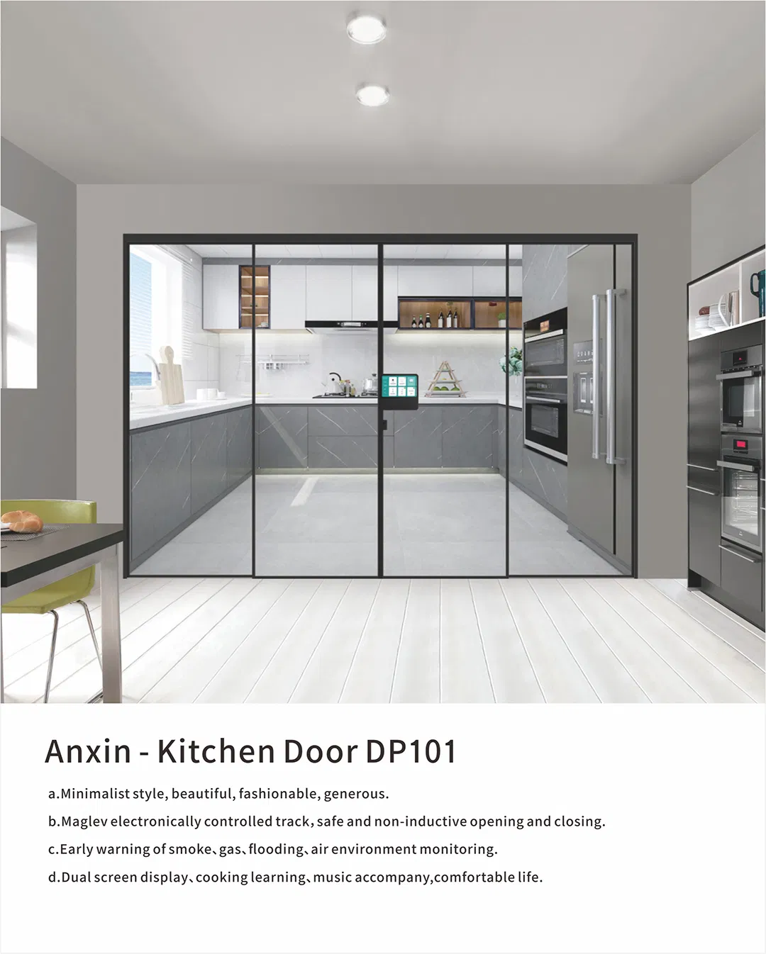 Automatic Smart Intelligent Sliding Door Maglev Magnetic Security